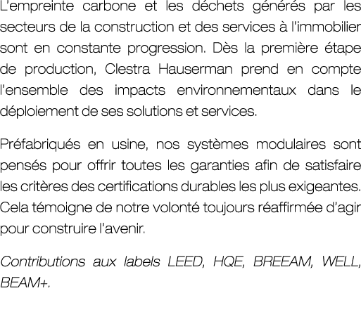 L’empreinte carbone et les d chets g n r s par les secteurs de la construction et des services  l’immobilier sont en...